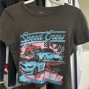 Cotton On Women's Crop Tee Vintage "Speed Crew"